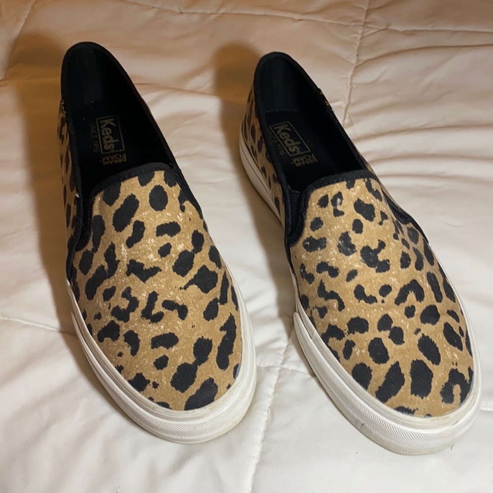 Keds leopard DreamFoam slide on sneakers